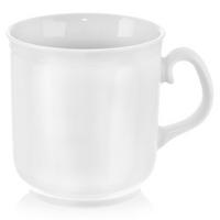 MONA PORZELLANBECHER, Porzellan, weiß, 400 ml - Blau, Keramik (0.4L) - Orion 