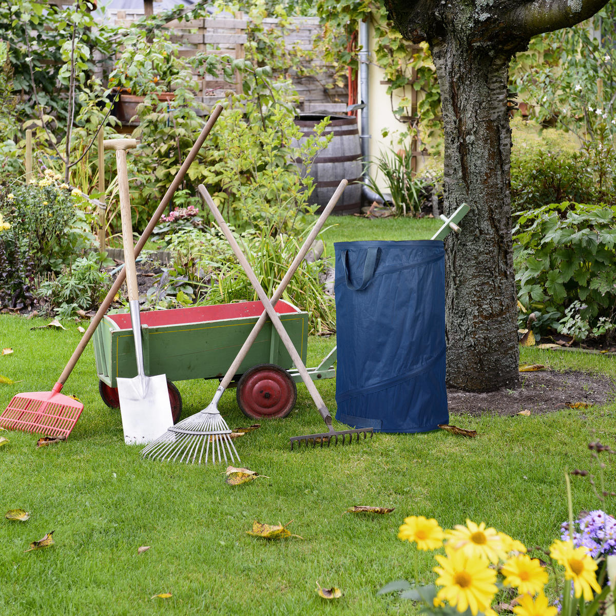 2XLAUBSACK - Blau, Kunststoff/Textil (45/72/45cm) - Relaxdays