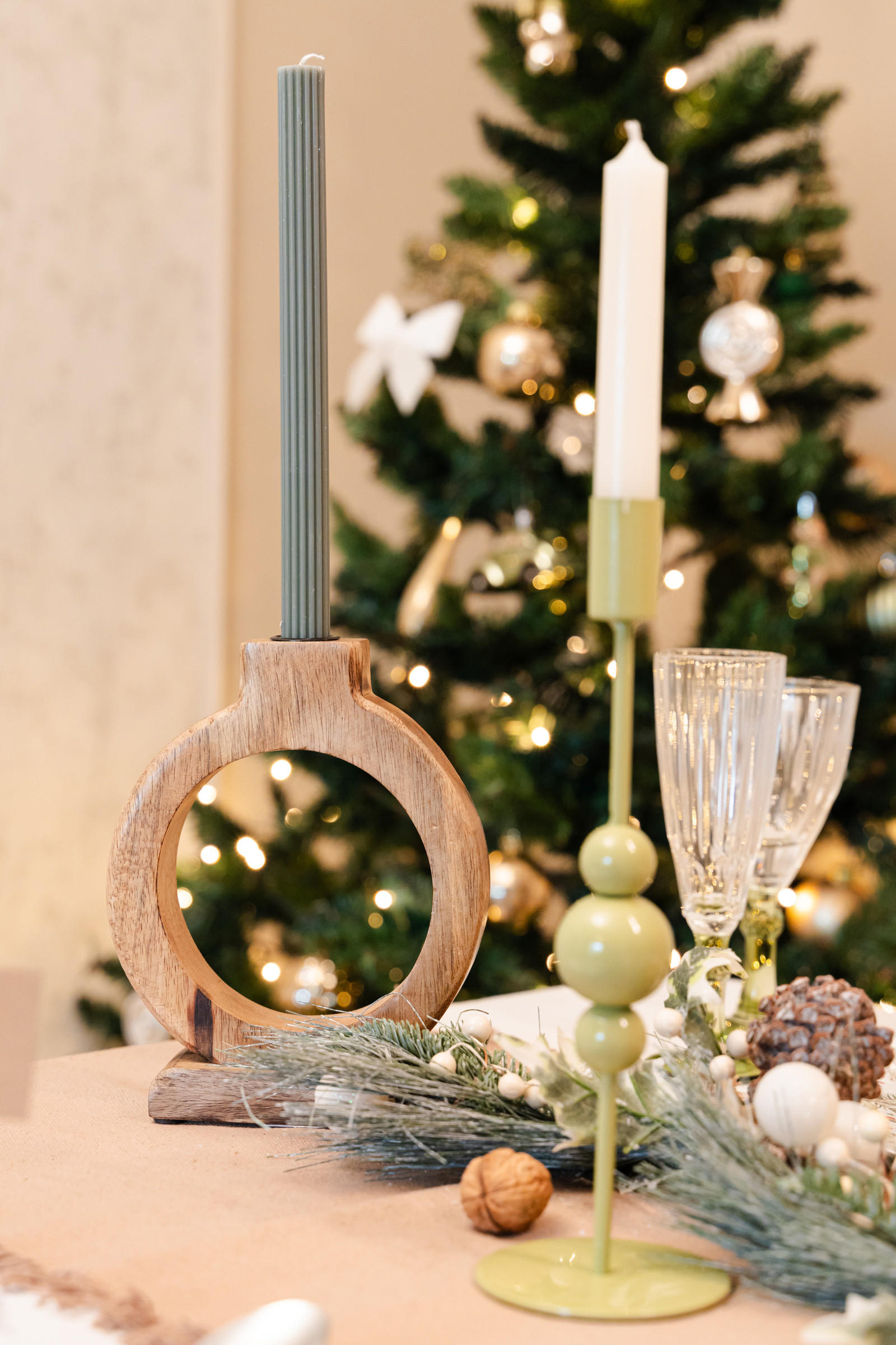 KERZENSTÄNDER Mangoholz 16/21 cm - Braun, Holz (16/21/5cm) - Home Styling Collection