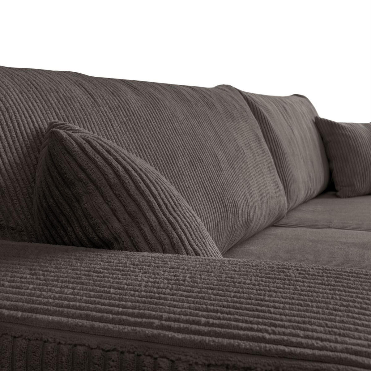 ECKSOFA SOPRANO mit Schlafunktion und Stauraum POSO 04 - Hellbraun, Textil (271/175cm) - Lookway