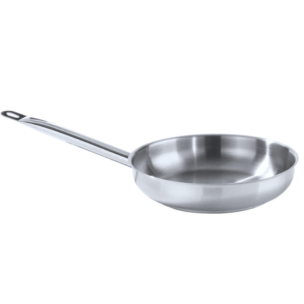 PROFI Line Bratpfanne ohne Deckel 2 l Durchmesser 240 mm - Hendi 835432 - Schwarz/Weiß, Metall (25/30/25cm) - Hendi