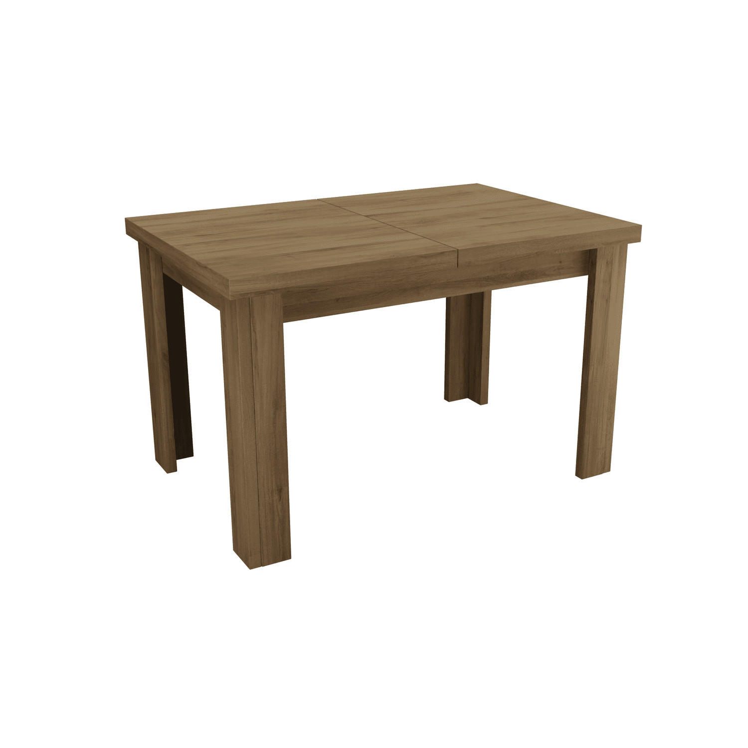ESSTISCH ausziehbar 120-160 x 80 x 75,5 cm Eiche Lefkas - Eichefarben, Holzwerkstoff (80/120/75.5cm) - Koseto