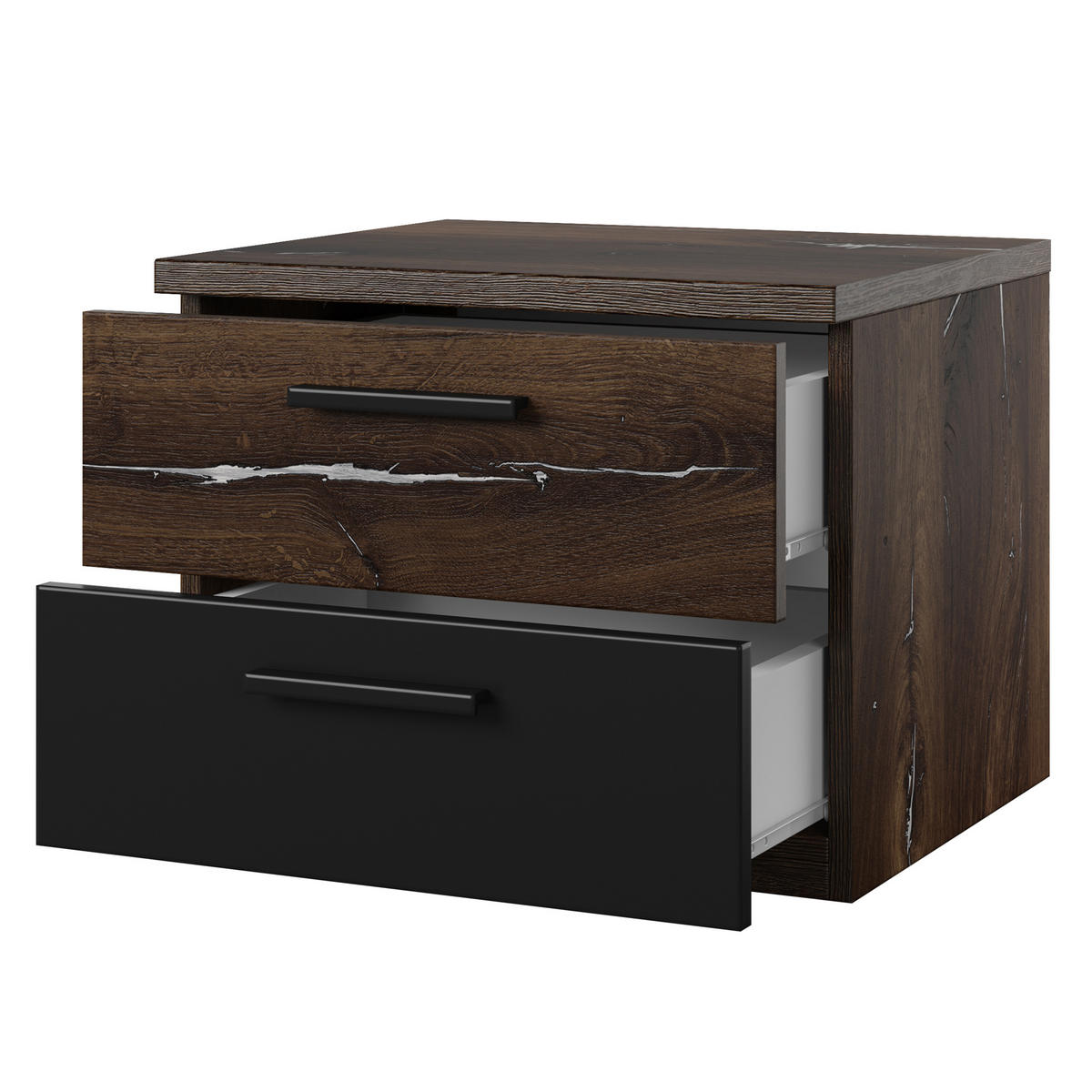 NACHTTISCH SIGNORA 46/37/40 cm - Multicolor, Holzwerkstoff (46/37/40cm) - MASSENO