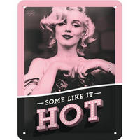 BLECHSCHILD 15/20 cm Celebrities Marilyn Monroe - Multicolor, Metall (15/20/0.5cm) - Nostalgic-Art