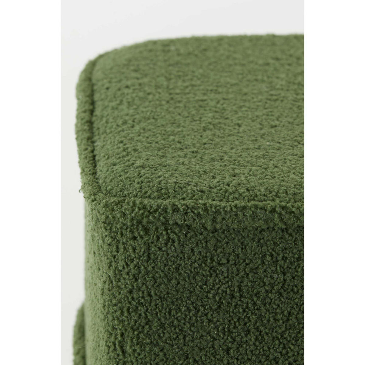 SITZPOUF Kiki Grün 40/40/35 cm - Grün, Textil (40/35/40cm) - Light & Living
