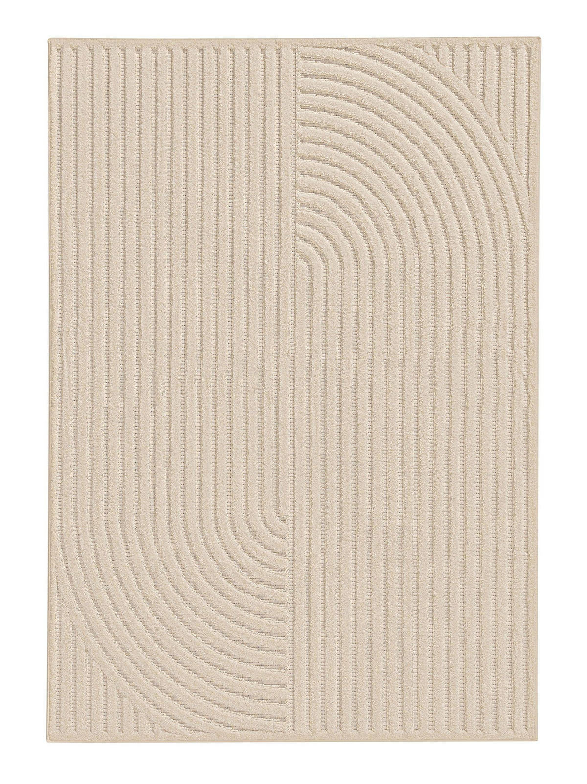 TEPPICH Leo Cream 200x290 cm - Creme, Kunststoff (200/290cm) - benuta