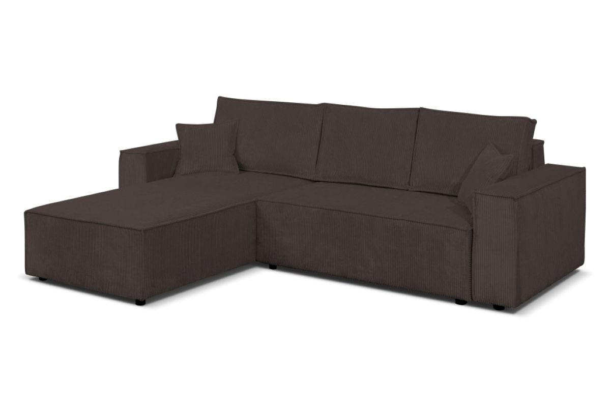 ECKSOFA Passio L-Form mit Schlaffunktion und Bettkasten 275 cm braun - Braun, Kunststoff (275/190cm) - Margaret Hadas24