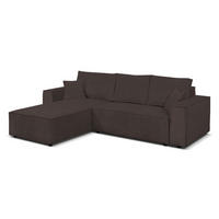 ECKSOFA Passio L-Form mit Schlaffunktion und Bettkasten 275 cm braun - Braun, Kunststoff (275/190cm) - Margaret Hadas24
