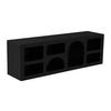 TV-MÖBEL mit 7 Fächern - Schwarz - LUELA - Schwarz, Holz (40/51/160cm) - Vente-Unique