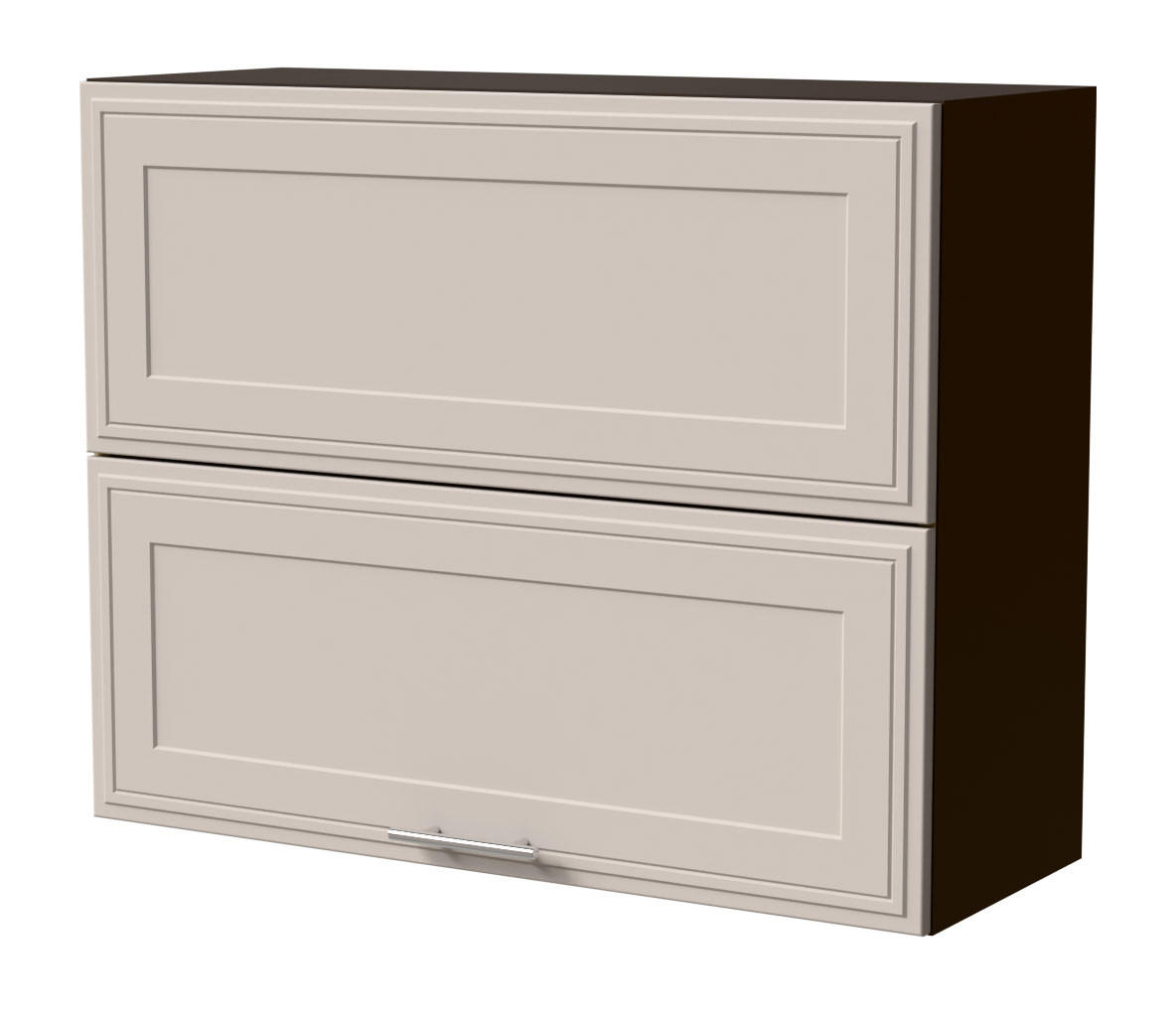 KLAPPHÄNGESCHRANK Salo W8B/90-AV Lava / Kaschmir Matt 90 / 32,5 / 72cm - Kaschmir/Dunkelgrau, Holz/Holzwerkstoff (90/72/32.5cm) - Feldmann-Wohnen