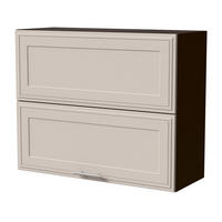 KLAPPHÄNGESCHRANK Salo W8B/90-AV Lava / Kaschmir Matt 90 / 32,5 / 72cm - Kaschmir/Dunkelgrau, Holz/Holzwerkstoff (90/72/32.5cm) - Feldmann-Wohnen