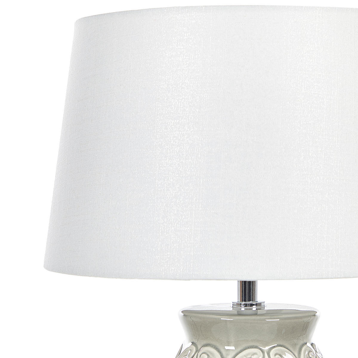 TISCHLAMPE Khoper 30/30/48 cm - Grau, Keramik (30/30/48cm) - Beliani