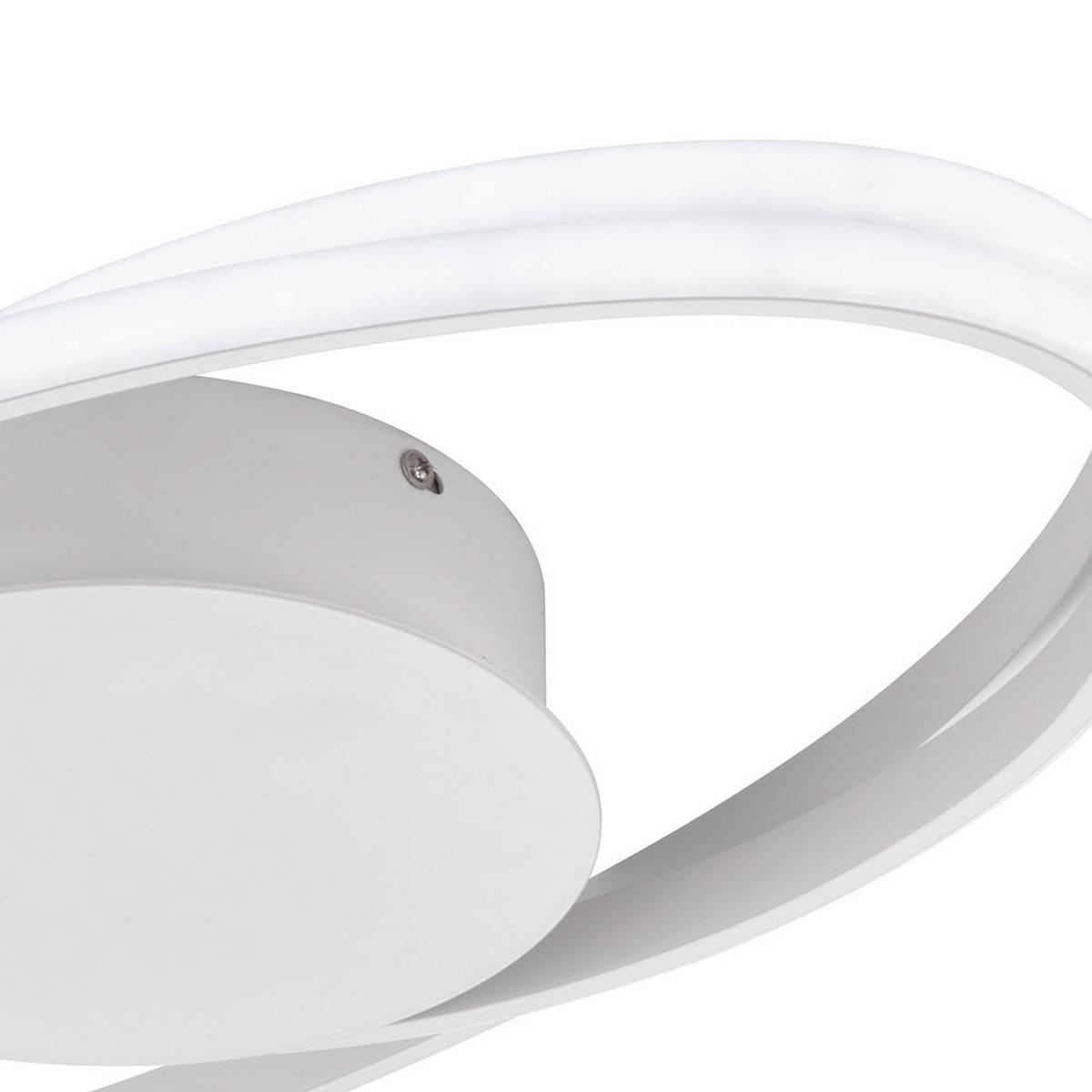 LED DECKENLEUCHTE Oval Weiß - Weiß, Metall (54/32/5cm)