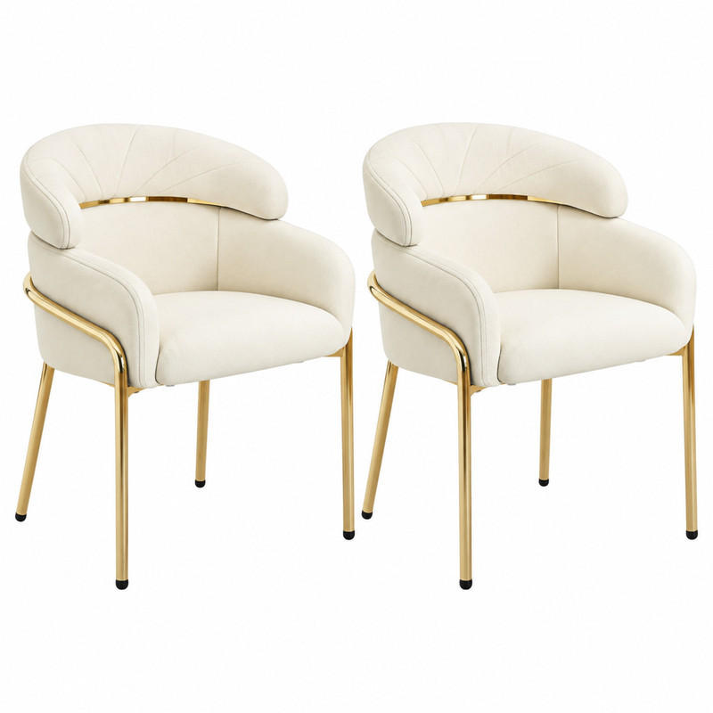 Meubliv Esszimmerstuhl Beige 53.1x79x53 cm