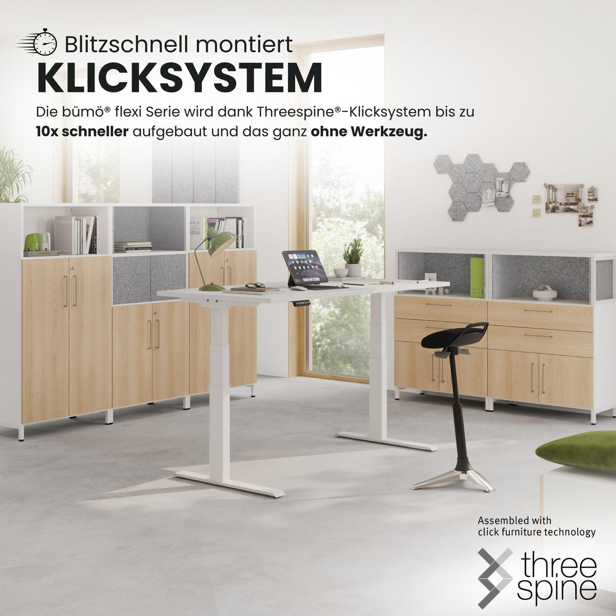 AKTENSCHRANK klein mit Flügeltüren 41,7/80/74,8 cm in Weiß/Eichefarben - Eichefarben/Weiß, Holzwerkstoff (80/74.8/41.7cm) - bümö