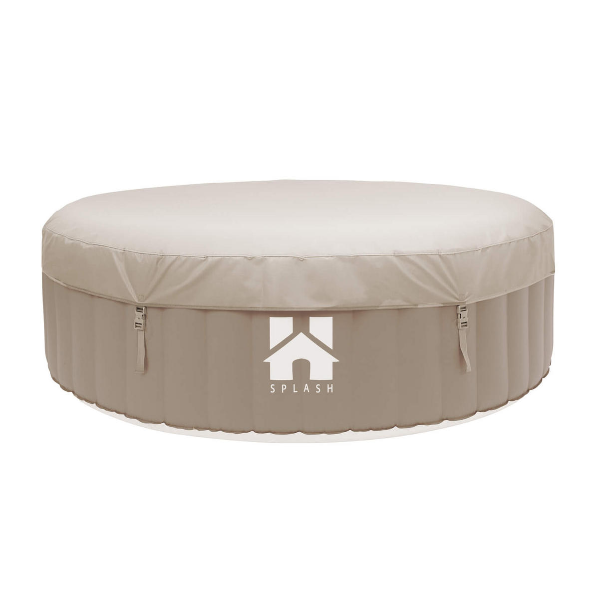 WHIRLPOOL SPLASH - Farbe: Beige - Beige, Kunststoff (208/65/208cm) - Home Deluxe