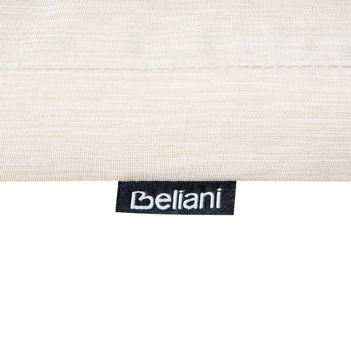 GARTENSTUHL 2er-Set Dunkelbraun/Hellbeige Amantea Premium - Dunkelbraun/Beige, Holz (54/105/69cm) - Beliani