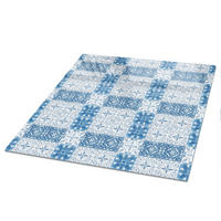 TISCHPLATTE 50x50 cm – Mosaikmuster - Grün, Glas (50/50/0.4cm) - Wallfluent