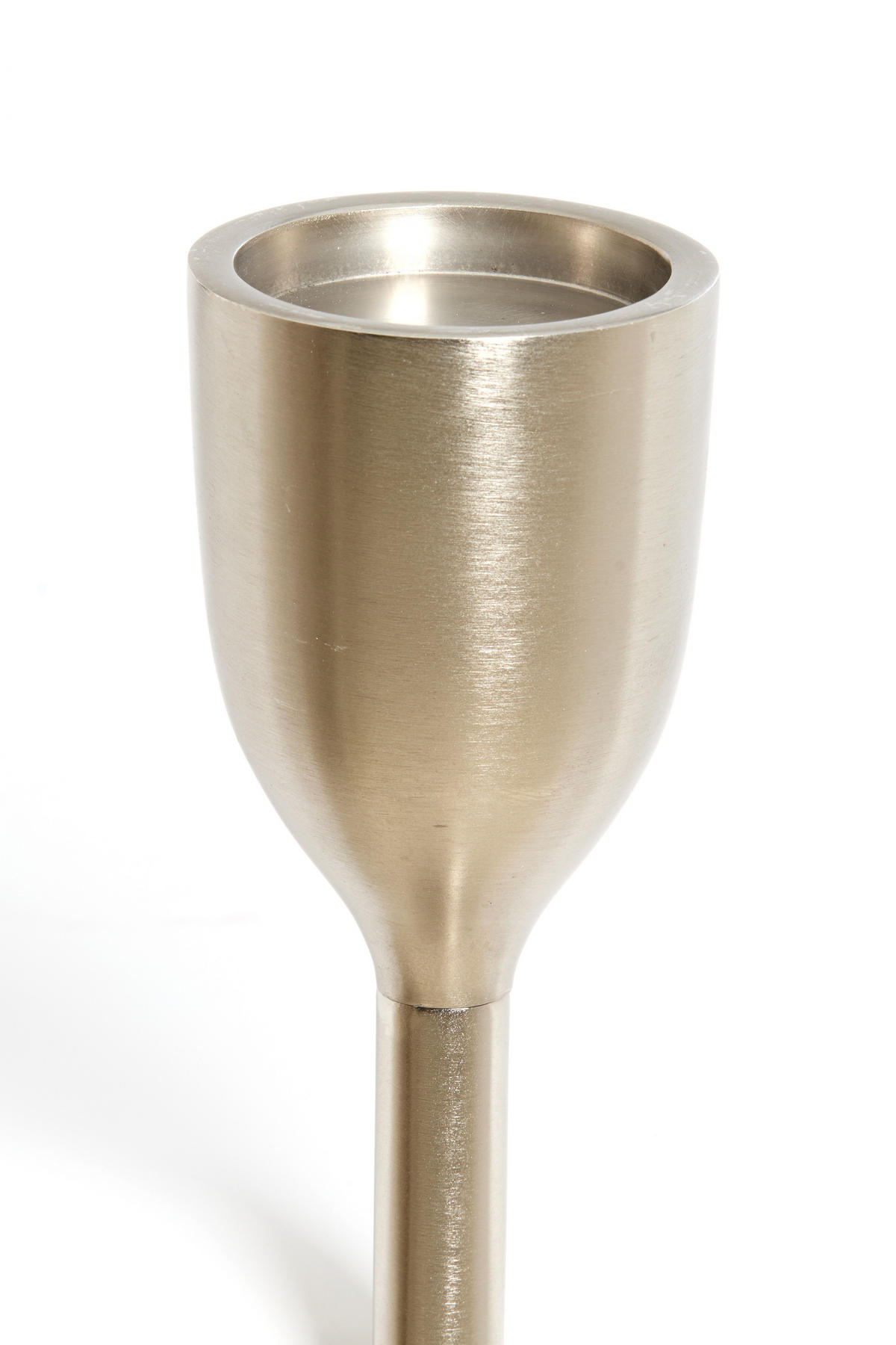 KERZENHALTER Velez Silber Ø13/77 cm - Silberfarben, Metall (13/77/13cm) - Light & Living