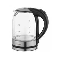 WASSERKOCHER ELEKTRISCH Schwarz 22/19/25 cm KB7886 - Schwarz, Metall (19/25/22cm) - Klausberg 