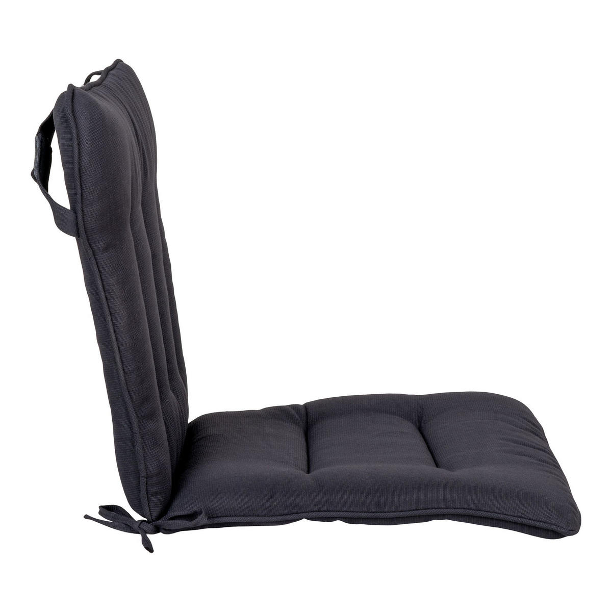 KISSEN Cleveland Polyester Schwarz - Schwarz, Textil (51.5/45/6cm) - tinkaro