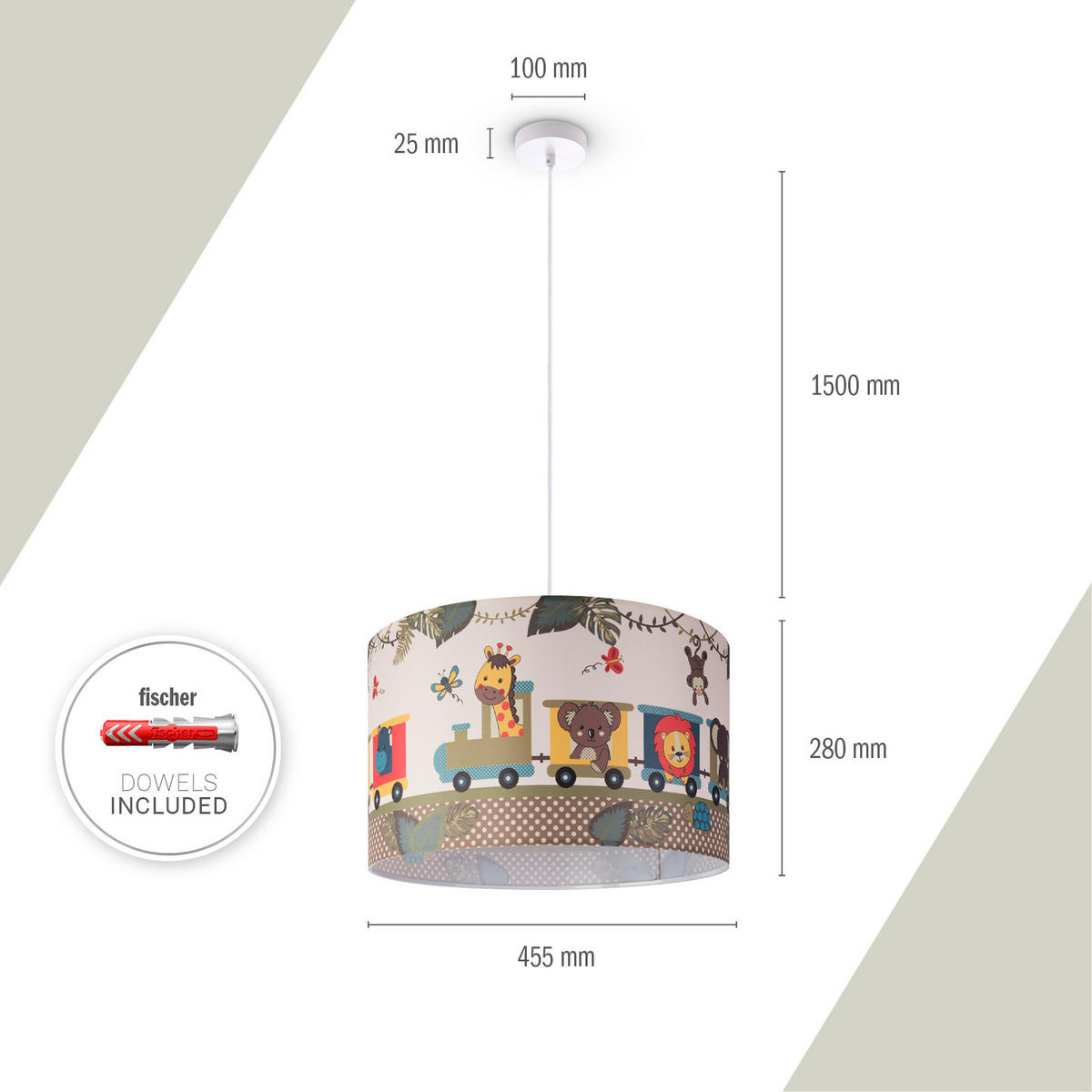 PENDELLEUCHTE Hugo Pd1 Dia 635 - Weiß, Metall (45.5/45.5/27cm) - Paco Home