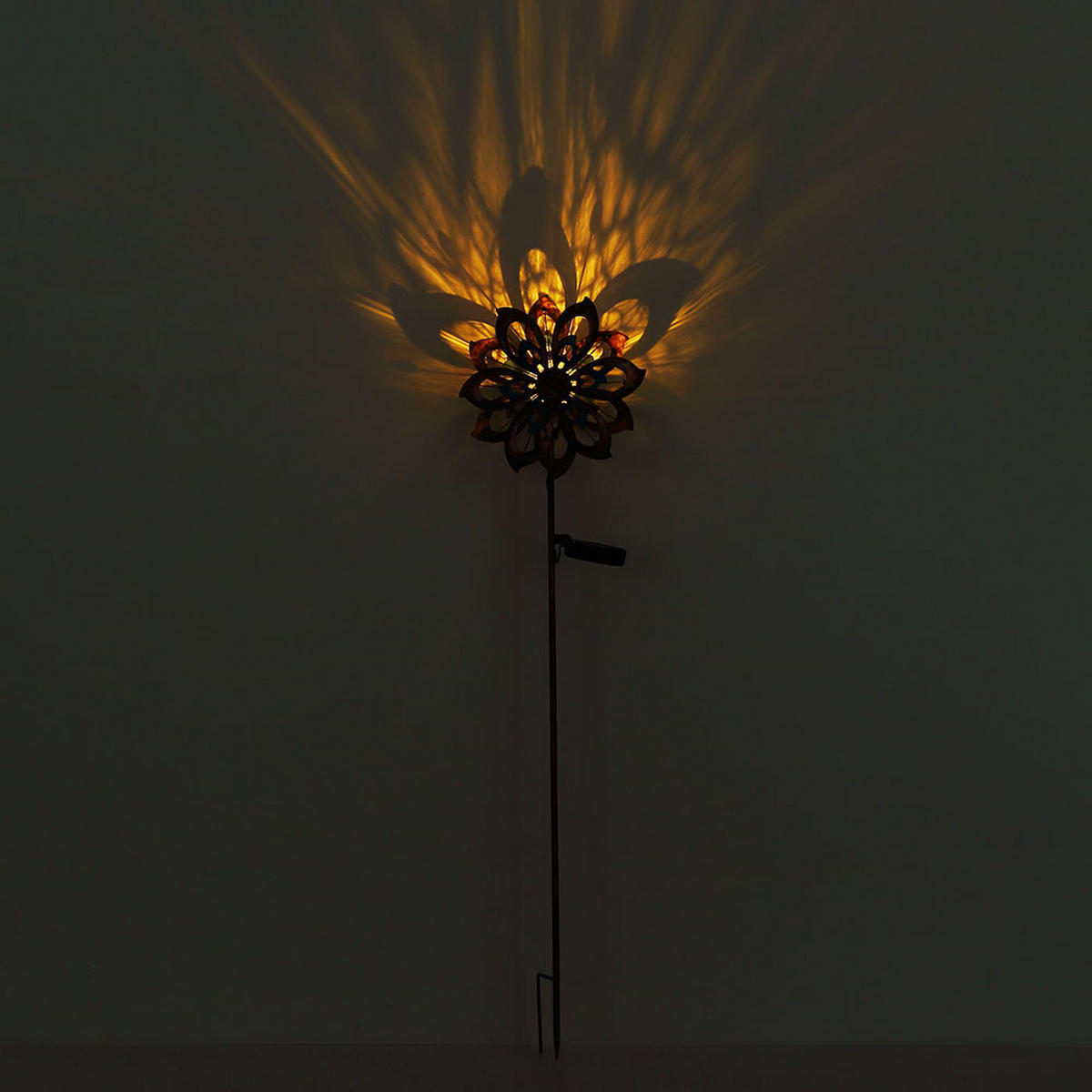 LED AUSSENLEUCHTE Metall Gold - Goldfarben, Glas (22.5/12/92cm) - Globo Lighting