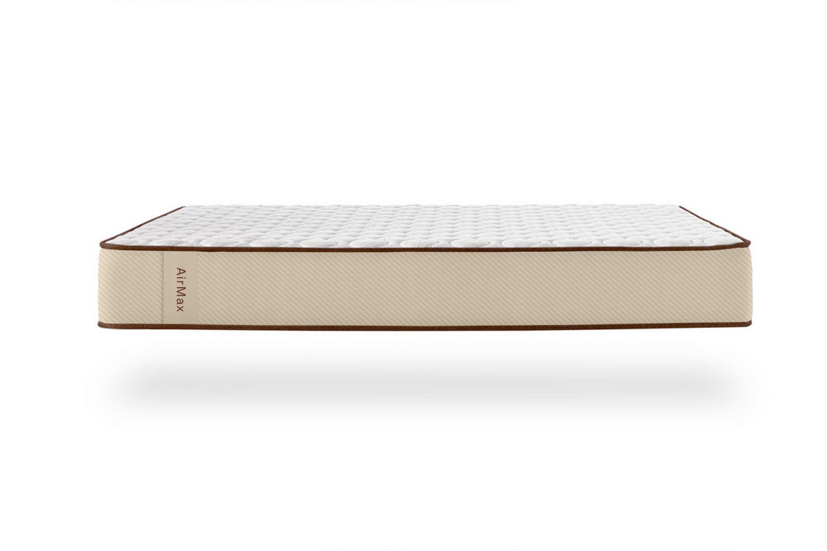MATRATZE Air Max Braun 25 cm - 160X200 cm - Beige, Textil (160/200cm) - Moonia