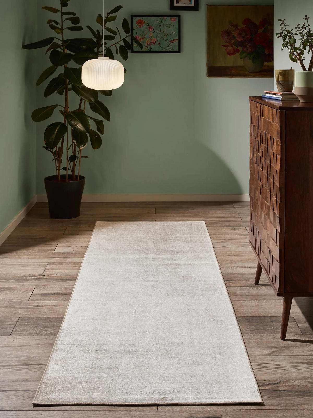 VINTAGE-LÄUFER Miray waschbar 80/240 cm - Beige/Creme, Kunststoff (80/240cm) - benuta Nest