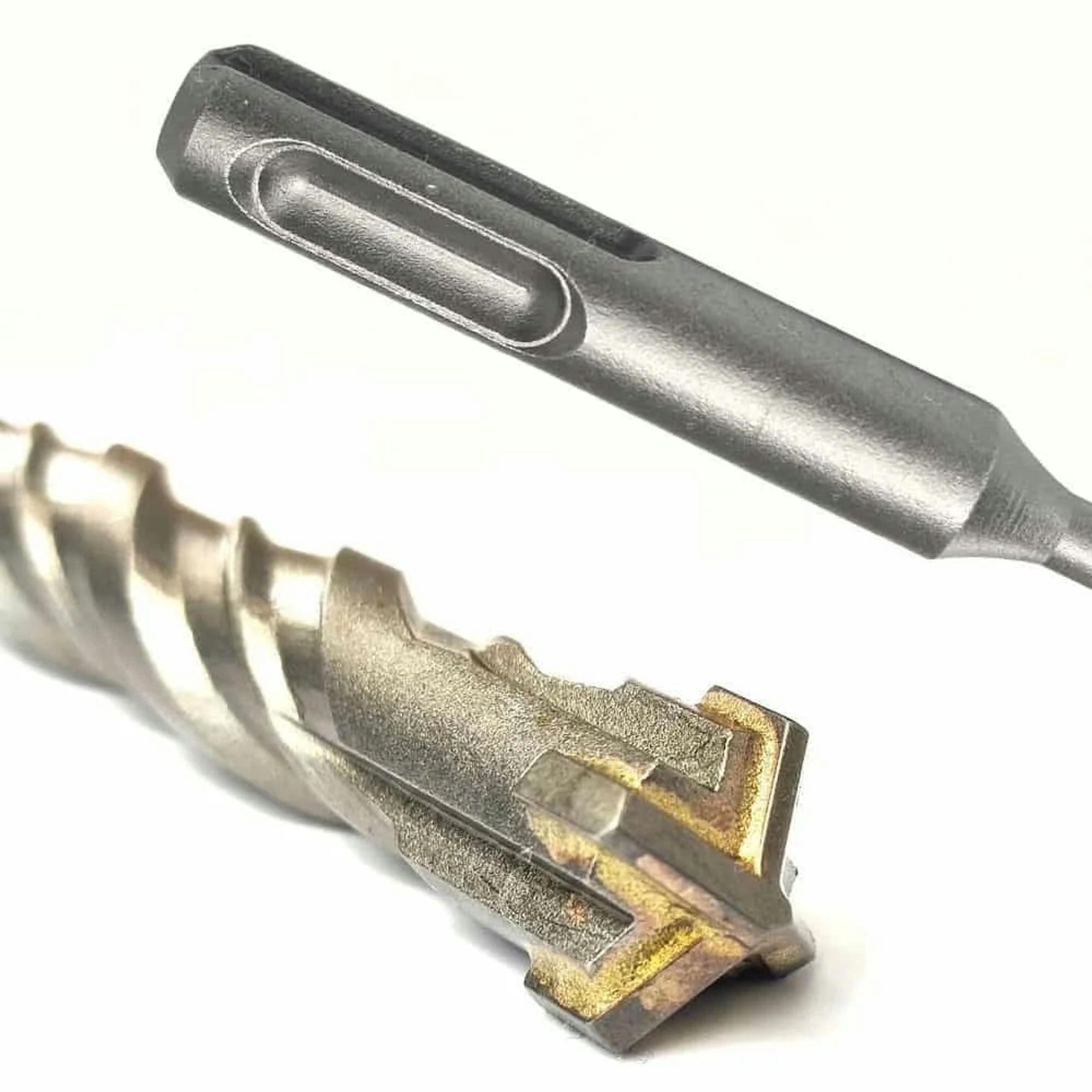 HAMMERBOHRER für SDS-PLUS 4-Schneider Ø 6,0mm x 210mm Länge - Ahornfarben, Metall (23/1.5/1.5cm) - KLASEBO