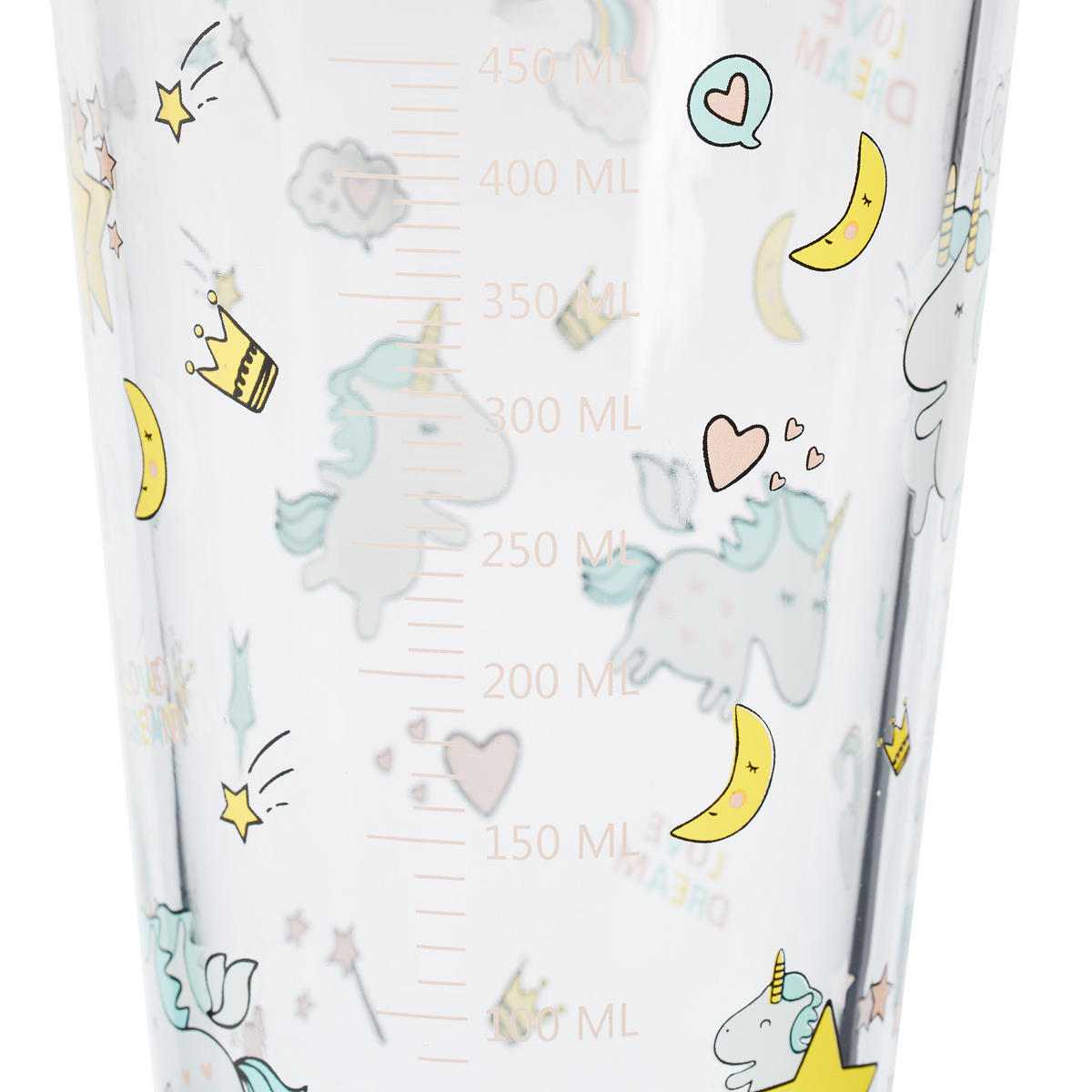 4XKINDERGLAS - Transparent, Glas/Kunststoff (0.45L) - Relaxdays