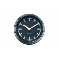 WANDUHR Design Schwarz 24/24 cm - Schwarz, Glas (24/24/5cm) - ONZENO