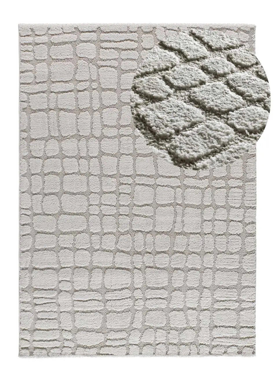 Atticgo Webteppich Hellgrau 190x285 cm
