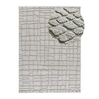 WEBTEPPICH Grau Juno 64/120 cm - Hellgrau, Naturmaterialien/Textil (64/120cm) - Atticgo