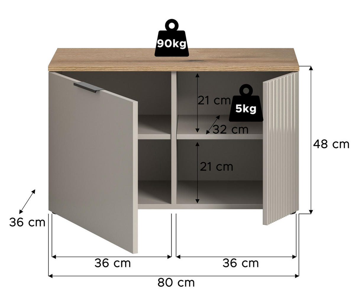 SITZBANK SLIDE (B/H/T: ca. 80/48/36 cm) in Kaschmir/Kaschmir - Kaschmir, Holzwerkstoff (80/48/36cm)