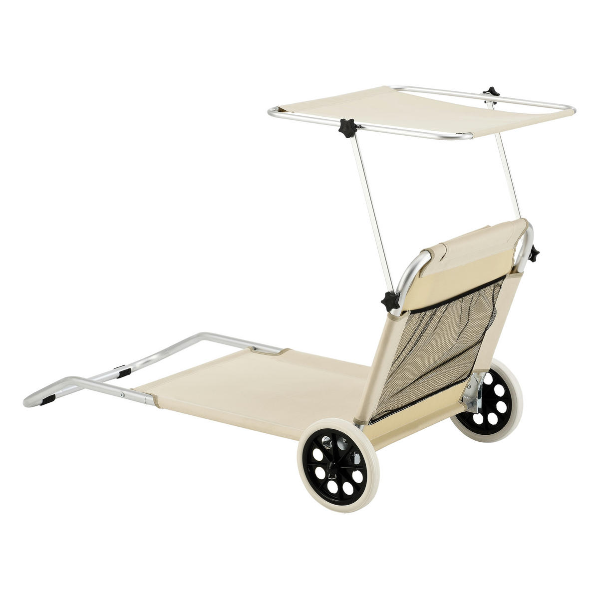 SONNENLIEGE Lazkano - Beige, Metall (150/60/52.5cm) - [en.casa]