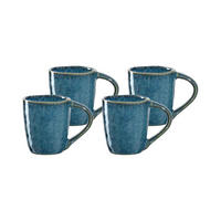 ESPRESSOTASSEN Matera blau 90 ml 4er Set - Blau, Keramik (0.09L) - Leonardo Living