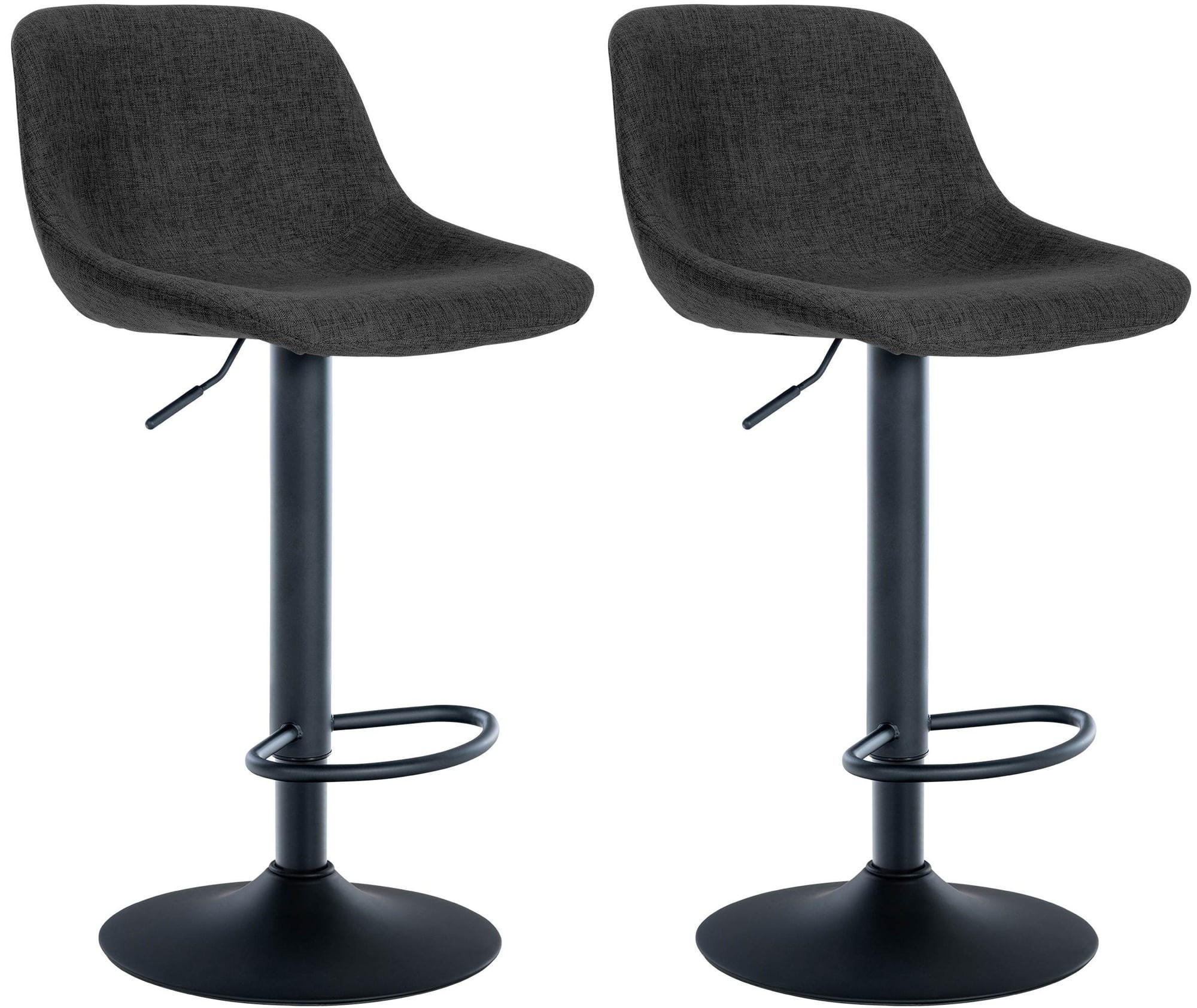 furnicato Barhocker Schwarz 43x79x49 cm