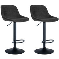 BARHOCKER Loft 2er Set 79-103x43x49 cm Schwarz - Schwarz, Metall (43/79/49cm) - furnicato