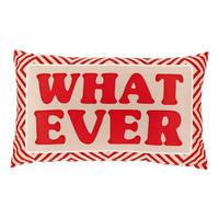 DEKOKISSEN Tekst Mehrfarbig 30/50/8 cm - Multicolor, Textil (50/30cm) - Unique Living