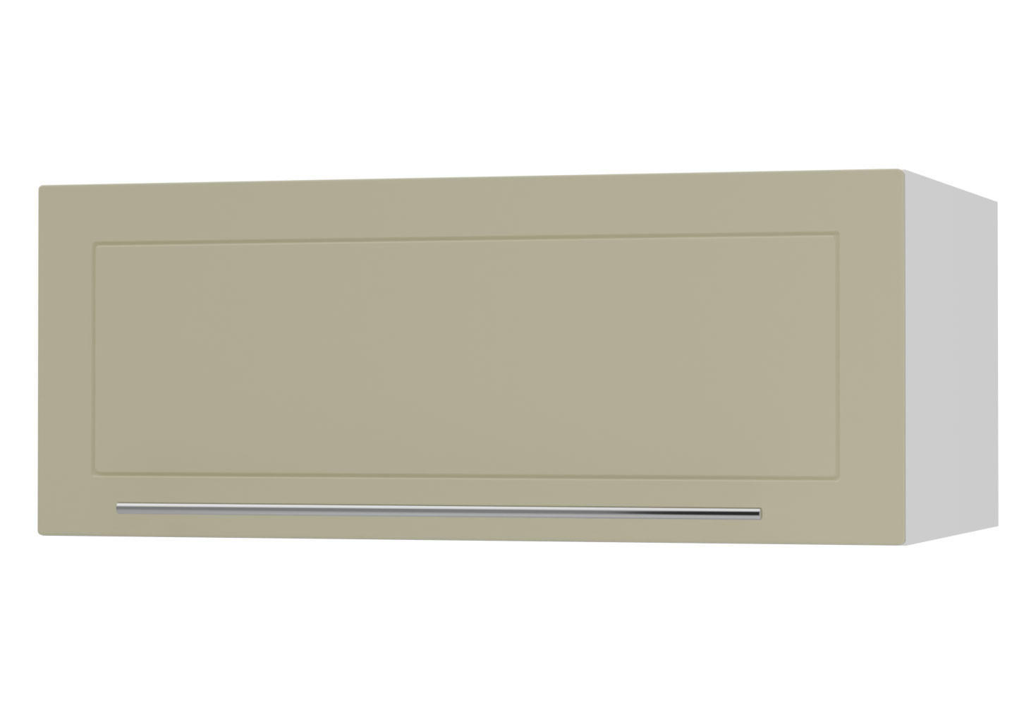 KLAPPHÄNGESCHRANK Kvantum W6B/90 Vanille Matt / Weiß Matt 90 / 59 / 36cm - Creme/Weiß, Holz/Holzwerkstoff (90/36/59cm) - Feldmann-Wohnen