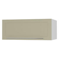KLAPPHÄNGESCHRANK Kvantum W6B/90 Vanille Matt / Weiß Matt 90 / 59 / 36cm - Creme/Weiß, Holz/Holzwerkstoff (90/36/59cm) - Feldmann-Wohnen