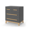 KOMMODE Malia Grau/Eiche 80 x 88 cm mit 4 Schubladen - Eichefarben/Grau, Holzwerkstoff (80/88/53.4cm) - VitaliSpa