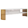 TV-LOWBOARD Fikoli Oval Gold - Goldfarben/Weiß, Holzwerkstoff/Metall (140/40/40cm) - MIRJAN24