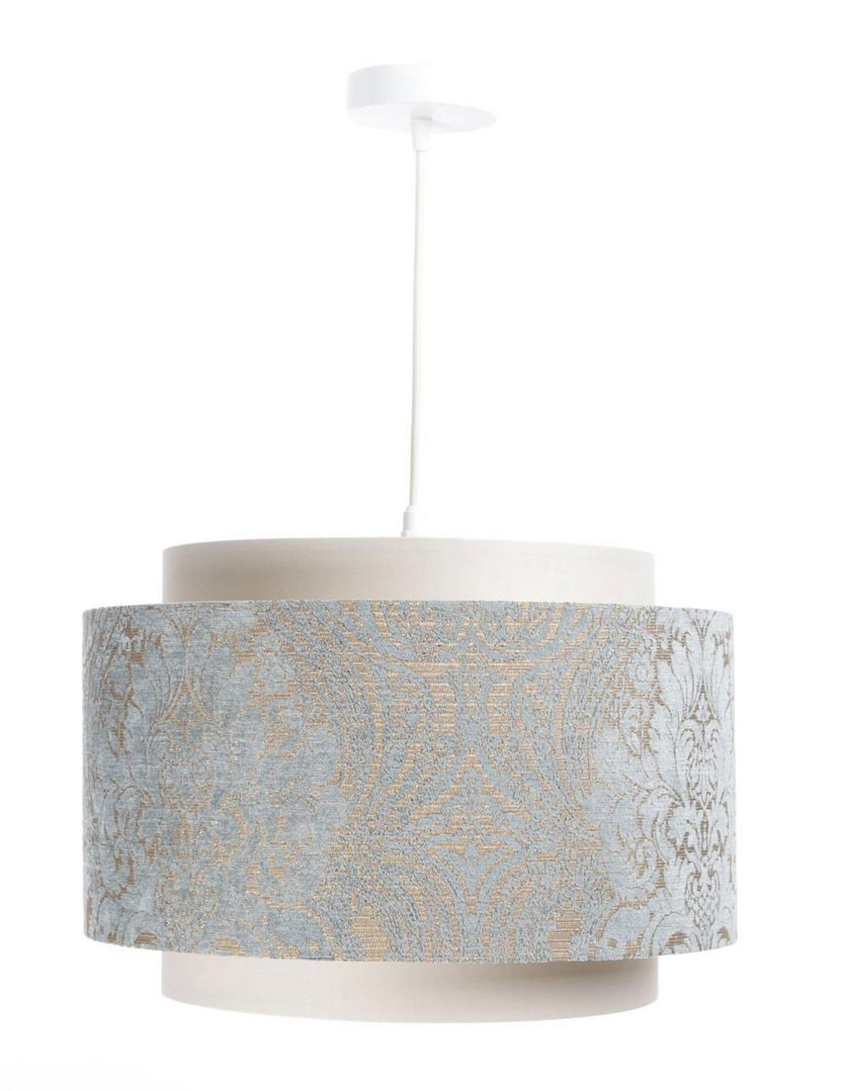 HÄNGELEUCHTE Blau 40/27 cm - Grau, Kunststoff (40/1/27cm) - ONZENO