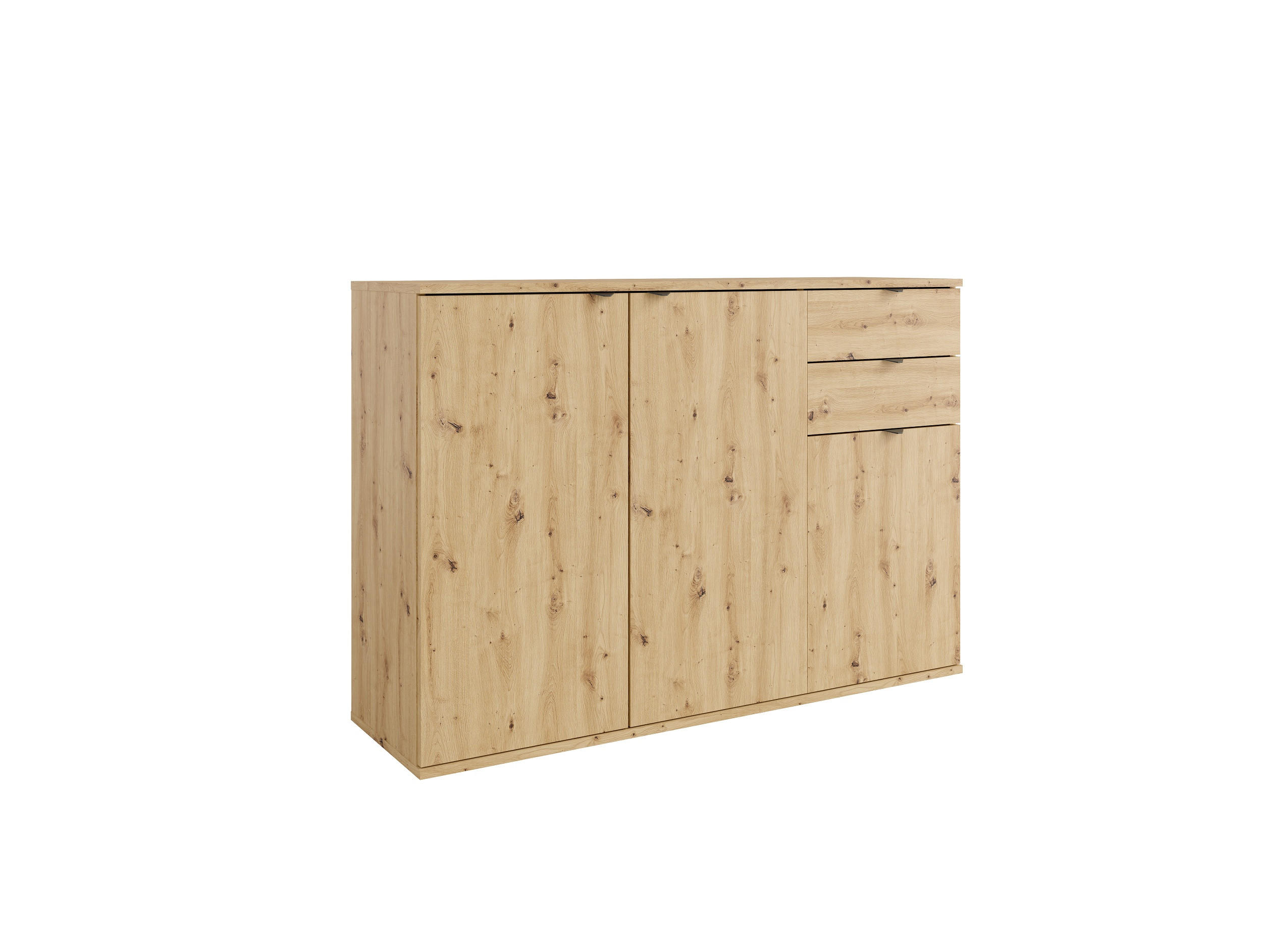 KOMMODE Eiche Artisan 120/82,5/35 - Eiche Artisan, Holzwerkstoff (120/83/35cm) - RAUMHIRSCH FURNITURE