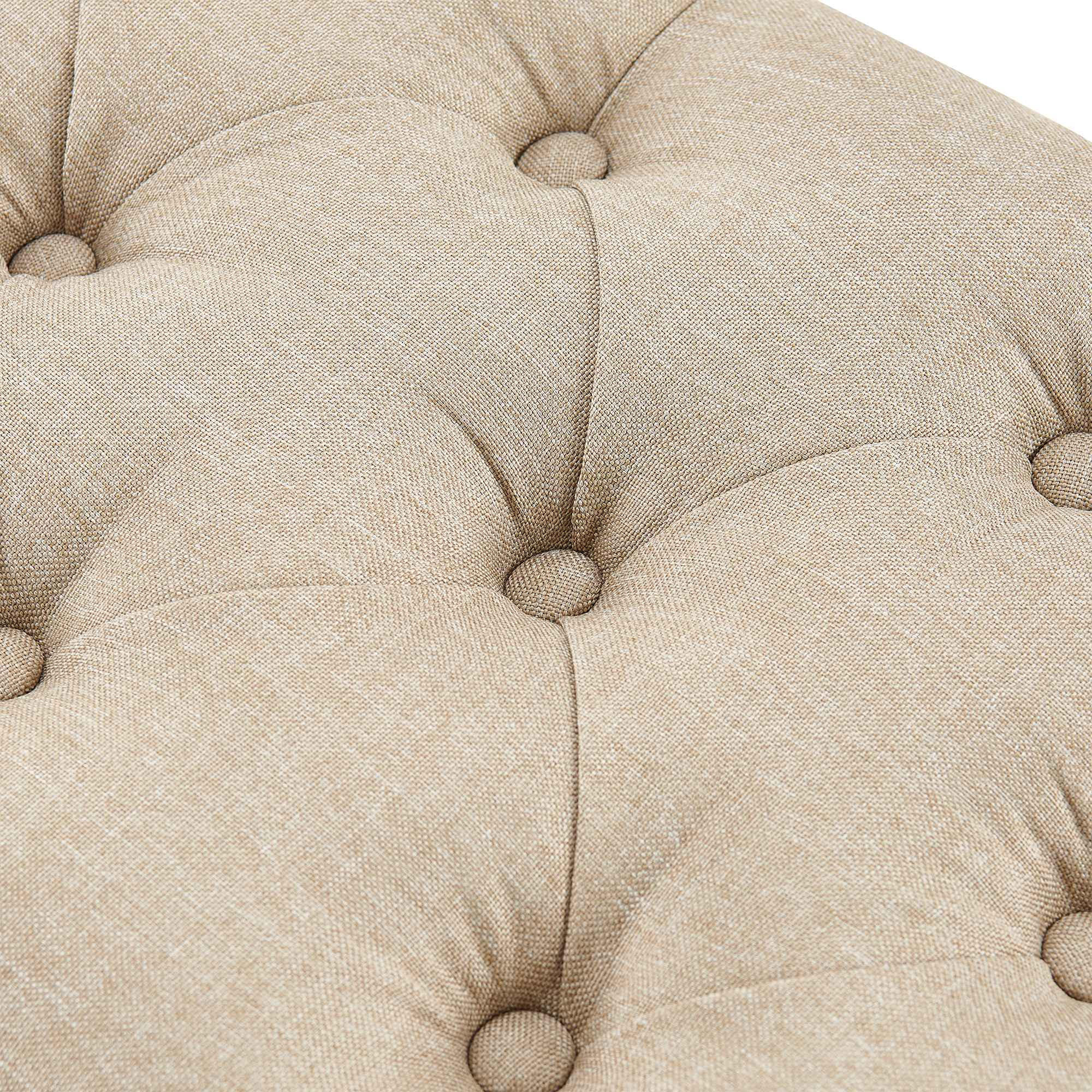 Thumbnail - Deluke Sitzbank, Taupe, Textil, 150x46x38 cm, Esszimmer, Bänke, Sitzbänke