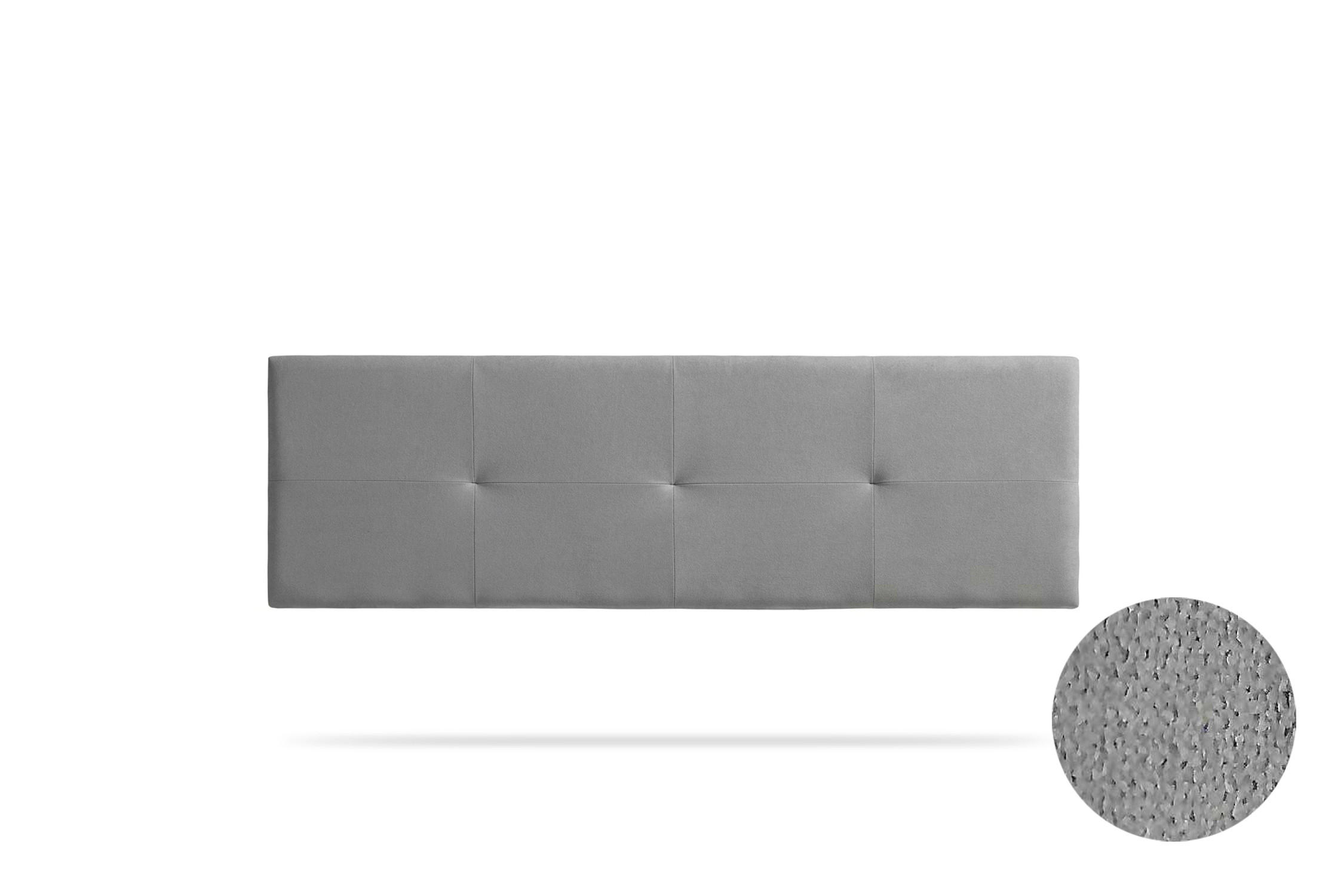 KOPFTEIL gepolstert ALTEA Aqualine 170x50x5 cm - Hellgrau - Moonia - Hellgrau, Holz (170/5/50cm)