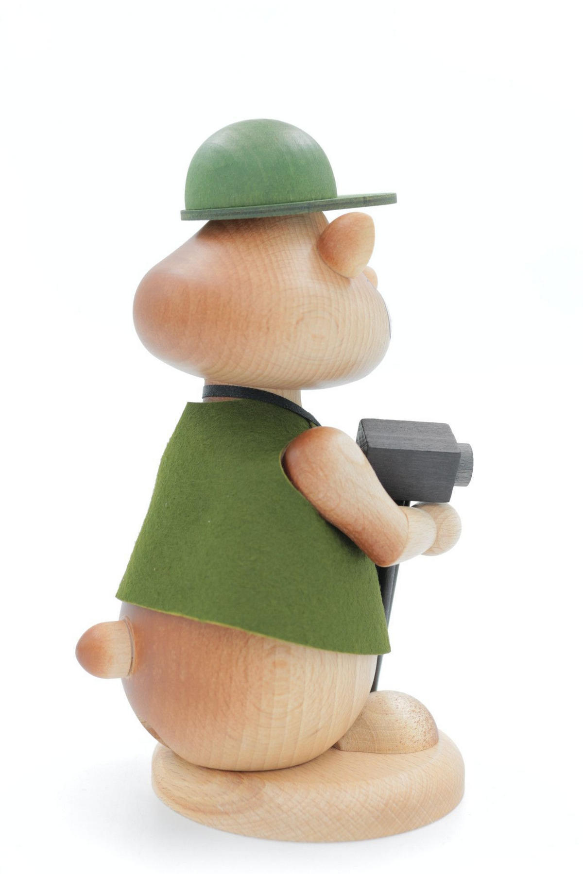 RAUCHFIGUR Hamster Fotograf 18 cm - Multicolor, Holz (12/18/0.1cm)