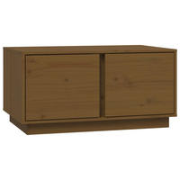 COUCHTISCH Honigbraun 80x50x40 cm Massivholz Kiefer - Braun, Holz (80/50/40cm) - furnicato
